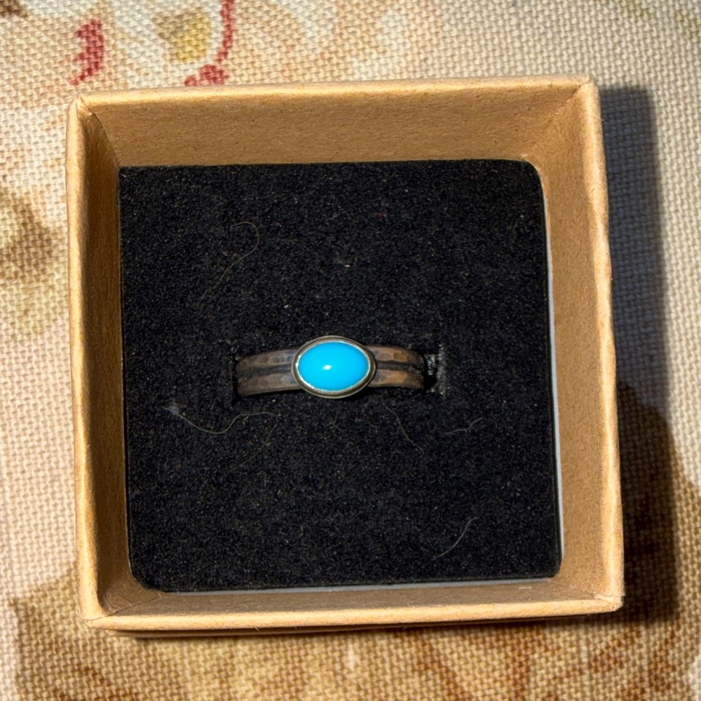 Turquoise Stone Sterling Ring